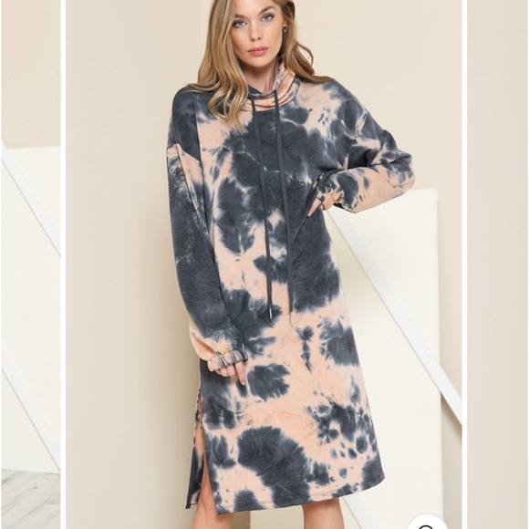 Together Clothing French Terry Tie Dye Dress  sizes S M L - Picture 4 of 8